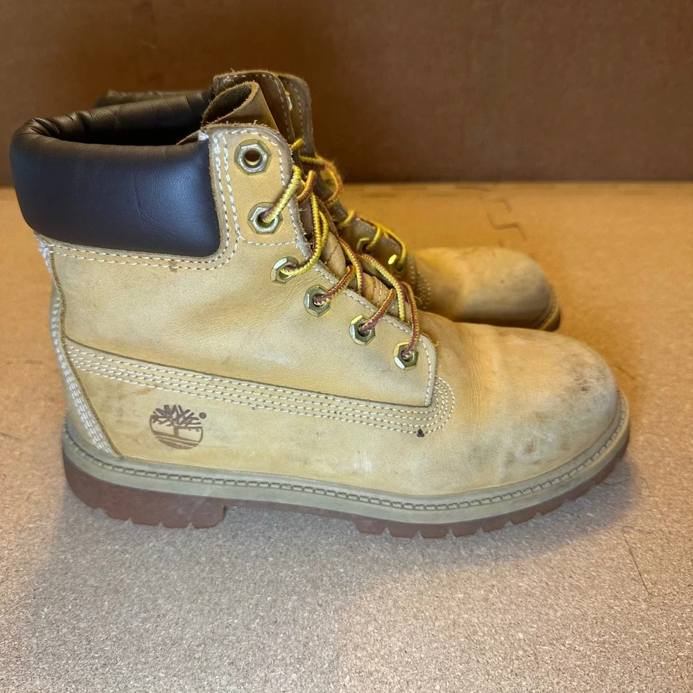 Timberland 6 Inch Premium Waterproof Boots Wheat Leather 12909 Mens 4 M